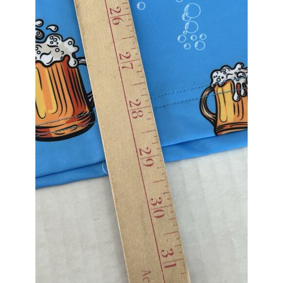 Sunday Swagger Golf Polo Shirt Mens Size L Blue Beer Stein Mugs Performance - Picture 8 of 8